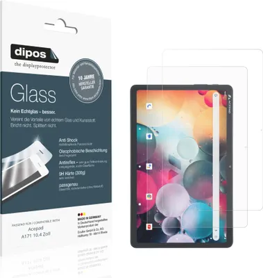 Image de 2x Protection ecrán pour Acepad A171 10.4 Zoll mat Verre souple Film Protecteur 9H dipos