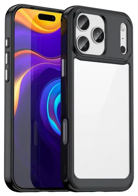 Zdjęcie produktu dla Etui Outer Space Na Iphone 17 Pro - Czarne Przezroczyste