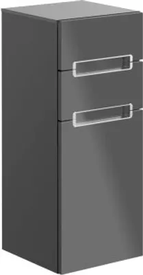 Produktbild von Villeroy & Boch Subway 2.0 Seitenschrank, eine Tür Anschlag rechts, 2 Schubladen, Glass Silver Grey, A7131RVM
