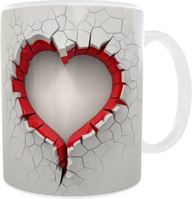 Produktbild von 3D Herz Becher Liebe Frauentag Wir haben Herzen v4