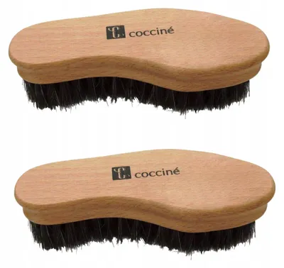 Produktbild von Coccine 2x Polierbürste aus Rosshaar Lederpflege