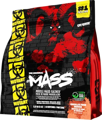Produktbild von Mutant Mass Mass Gainer Pulver, Schokolade, Schokoladen-Brownie, 2270 g