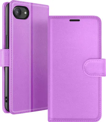 Productafbeelding van Zanaé, iPhone 16 hoesje met klep, kaarthouder en magnetische sluiting, paars