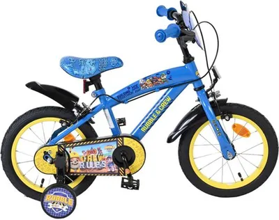 Immagine prodotto di Bicicletta per bambini Rubble & Crew - ragazzi - 14 pollici - blu - due freni a mano