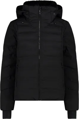 Produktbild von CMP wattierte Damen Skijacke mit Clima Protect und Kapuze schwarz 38