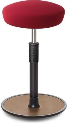 Produktbild von Sitz- Stehhocker Free Tall Hutsitz Gestrick Dunkelrot schwarz /Natur.