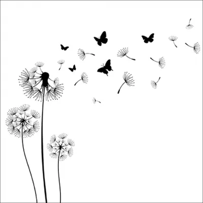 Image de Serviettes 33x33 cm - Blowing away black
