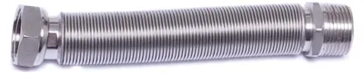 Produktbild von sanicomfort Edelstahl Flexrohr, 33,5 mm (1") AG, ausziehbar von 200 bis 410 mm, mit Überwurfmutter