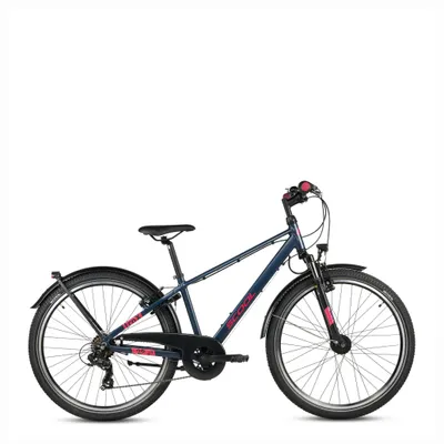 Produktbild von 26 Zoll Kinderfahrrad, 7-Gang (K7), Aluminium (PRO), MTB Kinderfahrrad, S’COOL troX pro, ab 10 Jahre, 140–160 cm, Dunkelblau/Pink