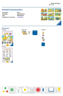 Produktbild von Tierische Baustelle Ravensburger 03074
