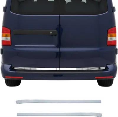 Image de Garniture de Hayon Coffre pour VW T5 Caravelle 2003-2015 acier inox 2 Pcs
