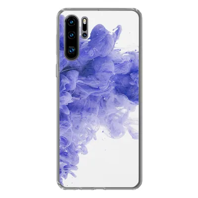 Produktbild von MuchoWow® Handyhülle Schutzhülle Hülle für Huawei P30 Pro Tinte - Lila - Abstrakt Silikon Softcase Handy Hülle - Schutzdeckel