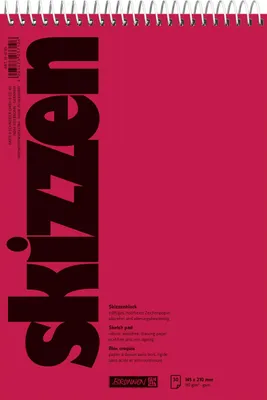 Skizzenblock A5, 110g/m², 30 Blatt, Spiralbindung