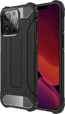 Produktbild von Mobigear Outdoor iPhone 13 Pro Hülle Hardcase Backcover Stoßfest - Schwarz