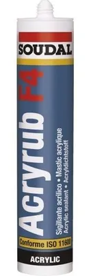 Immagine prodotto di 24 Acrylmastic F4 300 ml bianco - Soudal