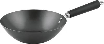 Immagine prodotto di Padella wok KEN HOM Ø27cm con manico in resina fenolica antiaderente Acciaio al carbonio