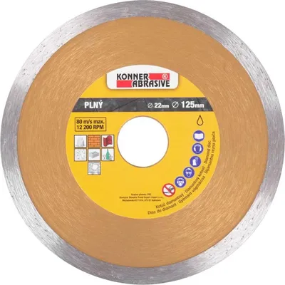 Productafbeelding van KONNER D71001, 125 mm, vol, diamantcoating, vol