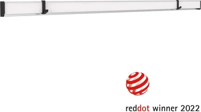 Produktbild von MAUL Klemmleiste MAULtalent Aluminium zum Anschrauben 100.5 x 4.3 x 2.9 cm weiß