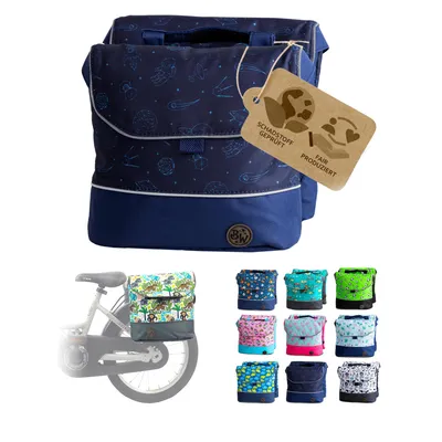 Produktbild von BAMBINIWELT Gepäcktasche, Gepäckträgertasche für Fahrrad, Fahrradtasche für Kinder, wasserabweisend, Modell 22