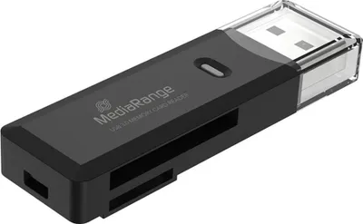 Produktbild von MediaRange USB 3.0 Speicherkartenleser-Stick, schwarz