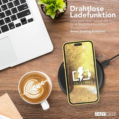 Produktbild von EAZY CASE - TPU Hülle für Apple iPhone 15 Plus, TPU Case stoßfeste Handyhülle, weiches Cover mit Kameraschutz, Silikonhülle in Gelb