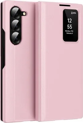 Immagine prodotto di Custodia per Samsung Galaxy Z Fold 6 - Cover portafoglio Phonesta Smart View Window - Rosa