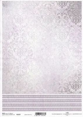 Produktbild von ITD Reispapier Decoupage Bastelpapier Serviettentechnik-R2227 Damastschablonen
