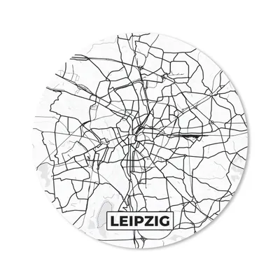 Produktbild von MuchoWow® Mauspad Mousepad Leipzig - Karte - Stadtplan 40x40 cm - Mousepads - Maus Mat - Pad - Mausunterlage - Schreibtisch Accessoires