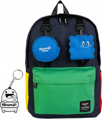 Produktbild von Himawari Pupil Schulrucksack wasserabweisend geräumig blau