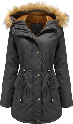 Produktbild von Damen Winterjacke Winterjacke Baumwolljacke Warme, verdickte Reißverschlusstaschenjacke, S-4XL