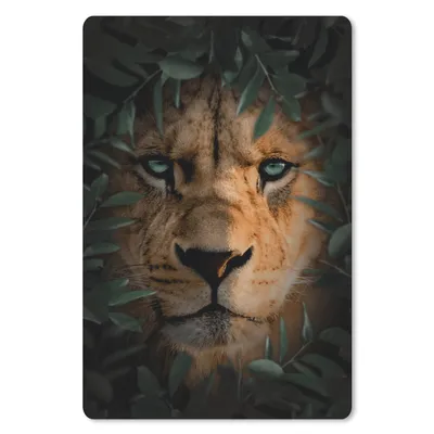 Produktbild von MuchoWow® Mauspad Mousepad Dschungel - Löwe - Pflanzen 18x27 cm - Mousepads - Maus Mat - Pad - Mausunterlage