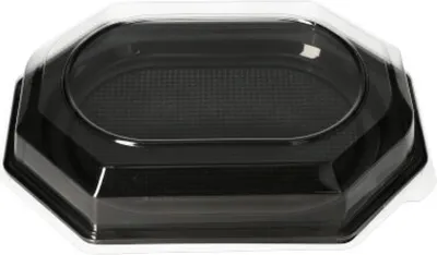 Produktbild von Papstar Servierplatten PET 35 x 25 cm schwarz 10 Stück