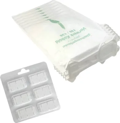 Produktbild von 6 Staubsaugerbeutel Vlies und Duft geeignet für Kobold 135,136, VK135, VK136