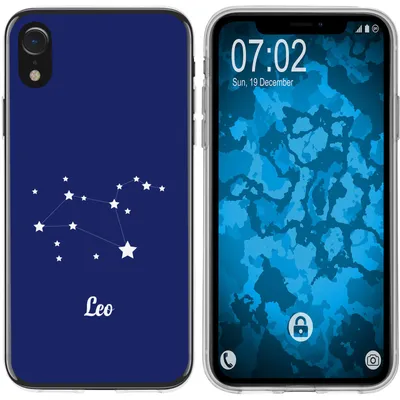 Produktbild von PhoneNatic Case kompatibel mit Apple iPhone Xr Silikon-Hülle SternzeichenLeo M4
