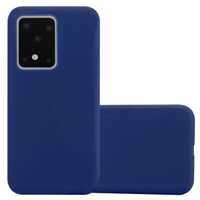 Produktbild von Cadorabo Hülle für Samsung Galaxy S20 ULTRA Schutzhülle in Blau Handyhülle TPU Silikon Etui Case Cover