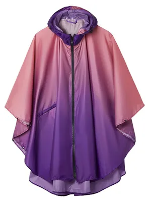 Produktbild von Wasserdichte Regenponcho für Erwachsene - Mit Kapuze und Reißverschluss