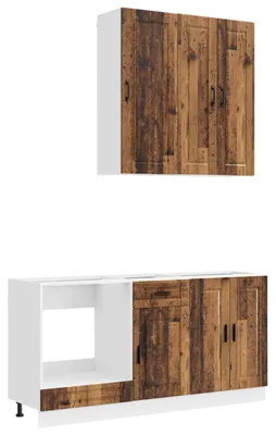 Immagine prodotto di Set di cucina PORTO, 5 pezzi, legno effetto invecchiato