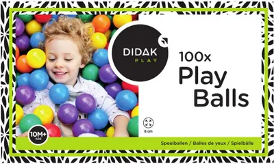 Image de 100 balles de jeu en boîte - Didak Play