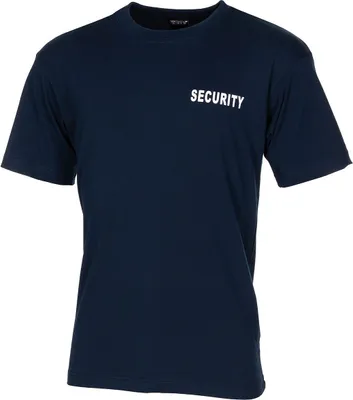 Produktbild von MFH T-Shirt, "Security", bedruckt, blau