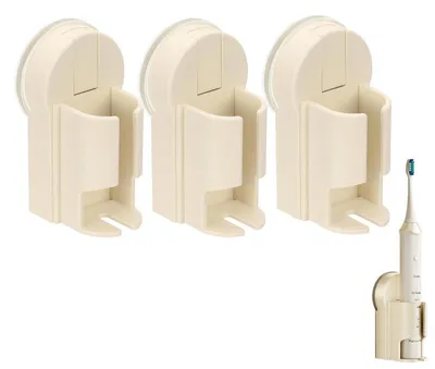 Immagine prodotto di Confezione da 3 supporti per spazzolini elettrici, colore bianco