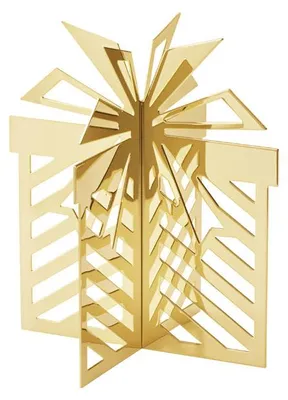 Immagine prodotto di Georg Jensen - Decorazione da tavola, regalo 2025, altezza: 9,5 cm, placcata in oro