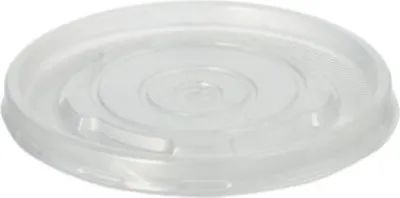 Produktbild von Starpak 25 Deckel für Suppenbecher, PP rund Ø 9,8 cm · 1 cm transparent | Folie (25 Stück)