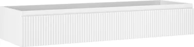 Immagine prodotto di Mexen Rivel mobile da bagno sotto lavabo 140 cm, 1 cassetto, scanalato, bianco opaco - 91A20-14023-1-BF01