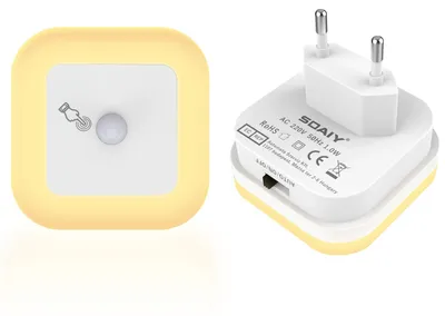 Obrázek produktu pro Stmívatelné LED noční lampičky s detektorem pohybu, sada 2 kusů