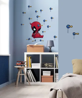 Zdjęcie produktu dla Naklejka ścienna Komar - Deadpool Shootout - Rozmiar: 50 x 70 cm (szerokość x wysokość)