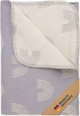 Produktbild von Babydecke Baumwolle, Germany, Regenbogen - grau