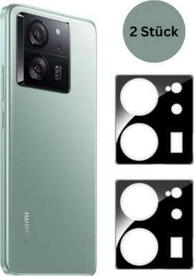 Produktbild von CLM-Tech 2X Kameraschutz kompatibel mit Xiaomi 13T / Xiaomi 13T Pro Kameraglas Panzerfolie Panzerglas Crystal Clear Kameraschutzfolie 9H Glas Schutz Glas Linse Schutzglas Folie kristallklar 2X Stück