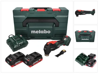 Produktbild von Metabo MT 18 LTX BL QSL Akku Multitool 18 V Brushless Starlock Plus + 2x Akku 4,0 Ah + Ladegerät + metaBOX
