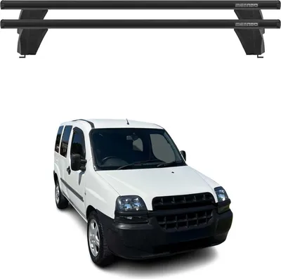 Produktbild von OMAC  Menabo Dachträger Grundträger für Fiat Doblo 2000-2010 Querträger Schwarz