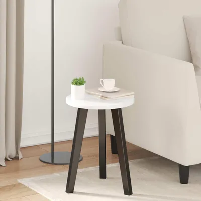 Obrázek produktu pro Maison Exclusive – Deska stolu, průměr 30 cm, výška 1,5 cm, kulatá, vysoce lesklá bílá dřevotříska